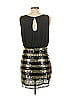 Paraella 100% Polyester Metallic Black Cocktail Dress Size L - photo 2