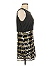Paraella 100% Polyester Metallic Black Cocktail Dress Size L - photo 3