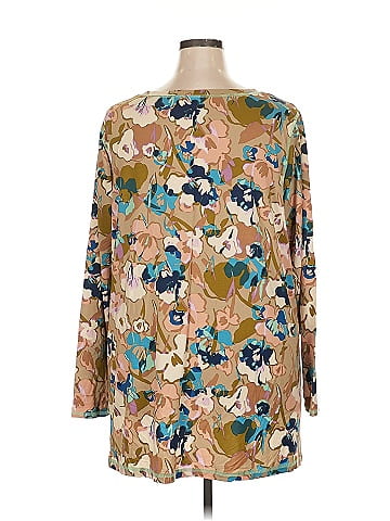 LOGO by Lori Goldstein 3/4 Sleeve Blouse (view 2)