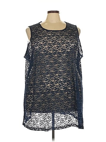 LOGO by Lori Goldstein Sleeveless Blouse (view 1)