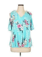 Jm Collection Short Sleeve Blouse