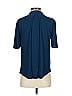 Tiny 100% Rayon Floral Blue Short Sleeve Blouse Size S - photo 2