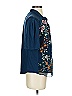 Tiny 100% Rayon Floral Blue Short Sleeve Blouse Size S - photo 3