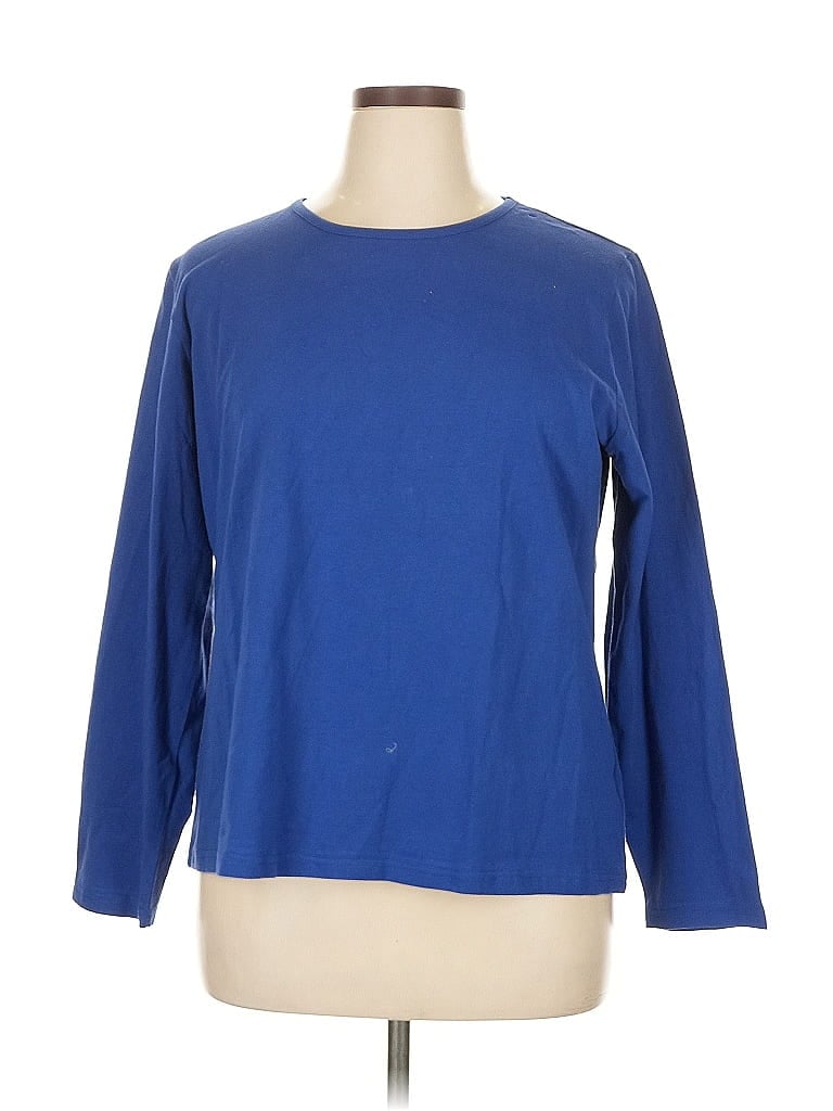 D&Co. Blue 3/4 Sleeve T-Shirt Size XL - photo 1