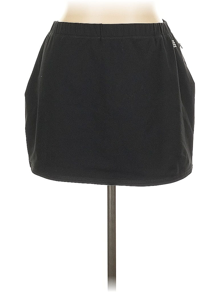 Pre-owned Lands' End Casual Skirt In Black