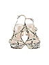 Schutz 100% Leather Print Ivory Gray Heels Size 7 1/2 - photo 2