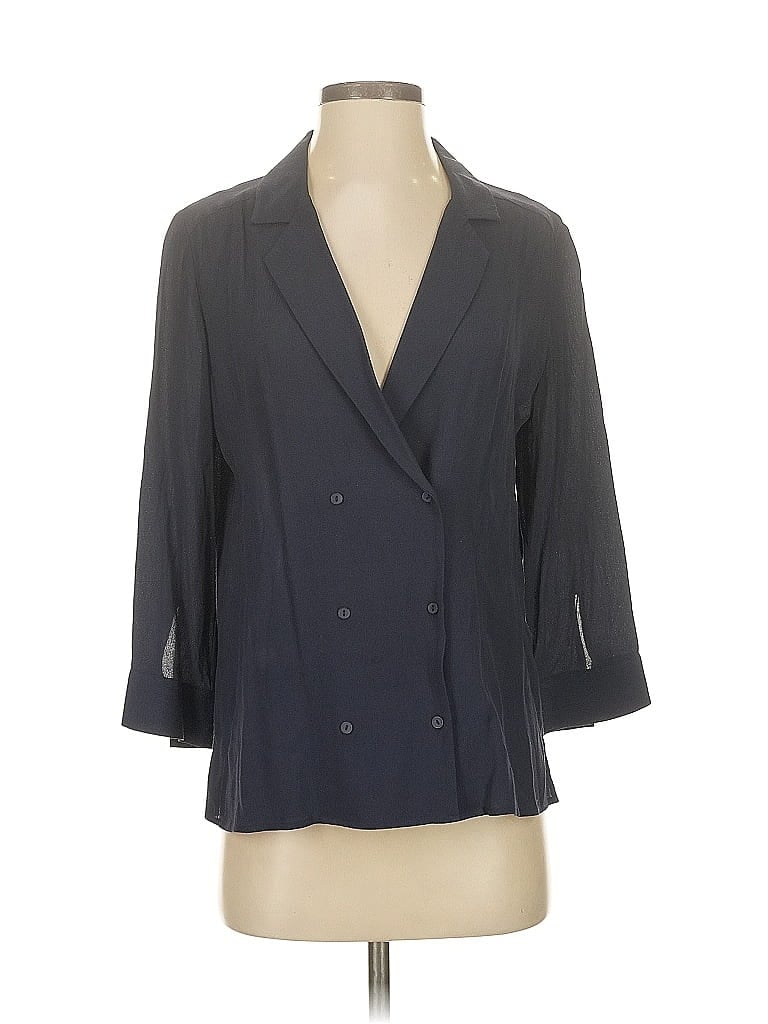 Pre-owned Chelsea28 3/4 Sleeve Blouse In Gray