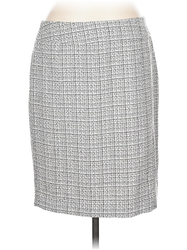 Pre-owned Le Suit Formal Skirt In Gray