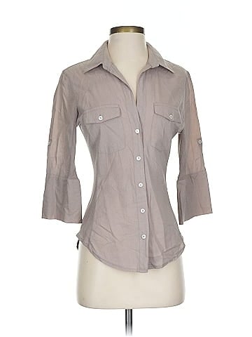 James Perse 3/4 Sleeve Button-Down Shirt (view 1)