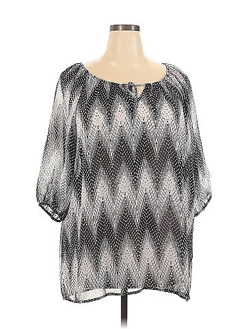 Espresso 3/4 Sleeve Blouse (view 1)
