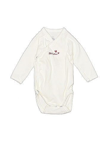 Petit Bateau Long Sleeve Onesie (view 1)