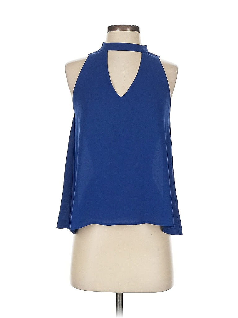 Click to view more detailed imagery on our partner's website Pre-owned Lush Sleeveless Blouse In Blue