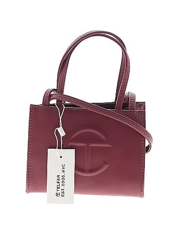 Telfar Small 'Oxblood' Shopping Bag (view 1)