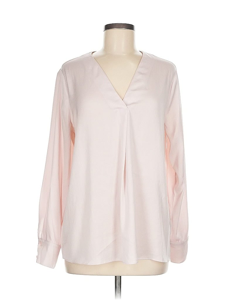 Pre-owned Banana Republic Factory Store Long Sleeve Blouse In Pink