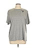 Unbranded 100% Polyester Chevron-herringbone Gray Short Sleeve T-Shirt Size L - photo 1