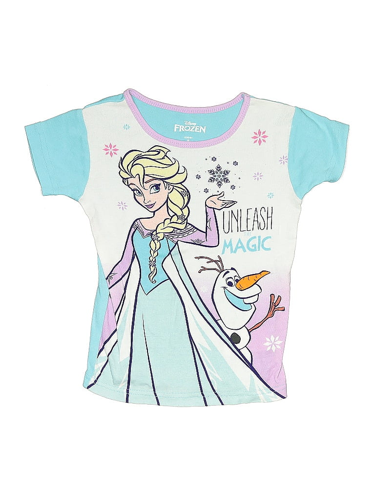 Disney 100% Cotton Blue Short Sleeve T-Shirt Size 8 (big kids) - photo 1