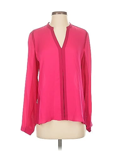 Elie Tahari Long Sleeve Silk Top (view 1)