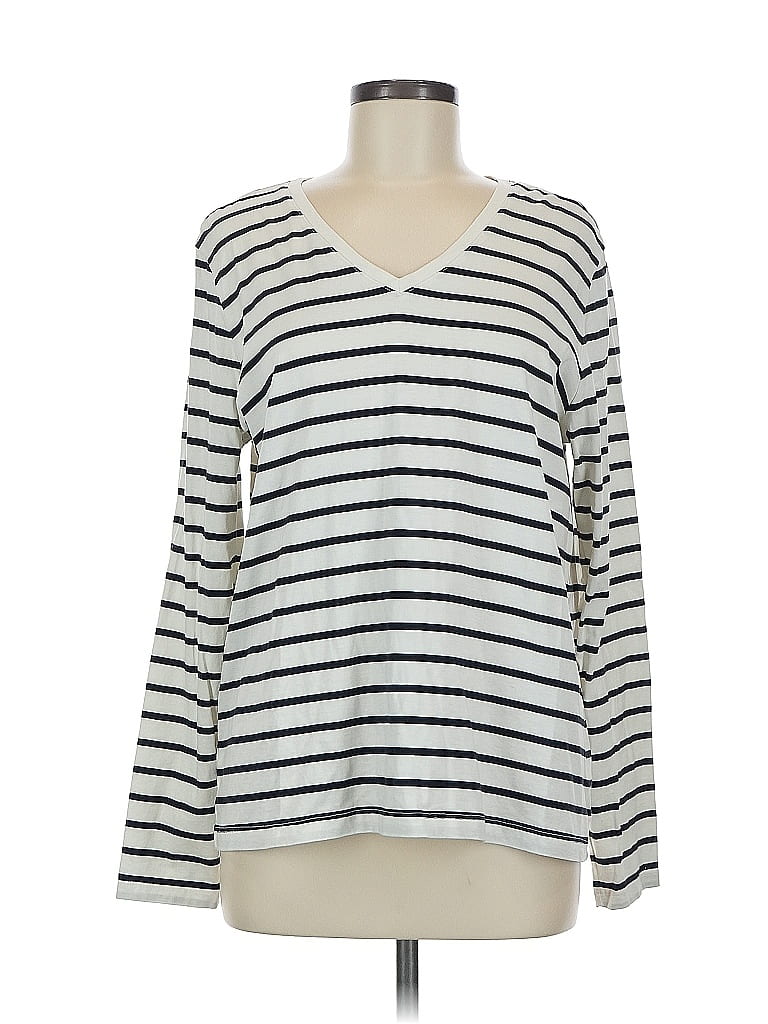 Click to view more detailed imagery on our partner's website Pre-owned Lands' End Long Sleeve T-shirt In White