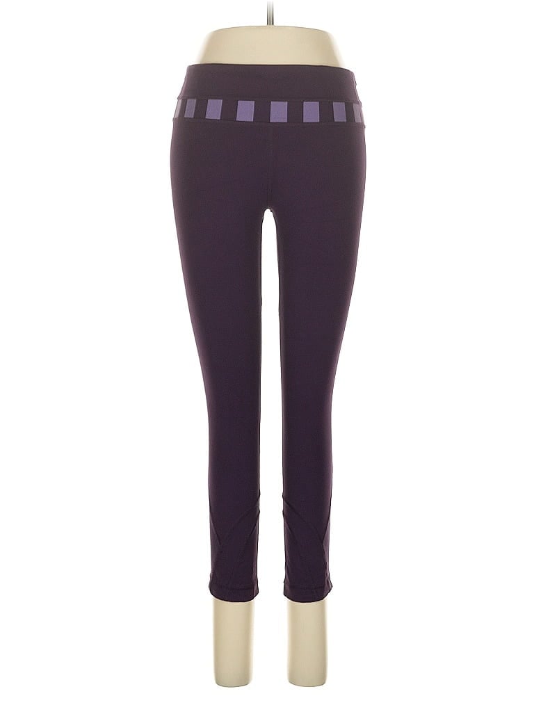 Pre-owned Lululemon Athletica Leggings In Purple