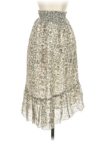 Hatch Silk Skirt (view 2)