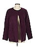 St. John Burgundy Wool Cardigan Size 10 - photo 1