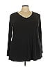 Susan Graver Black 3/4 Sleeve T-Shirt Size 2X - photo 1