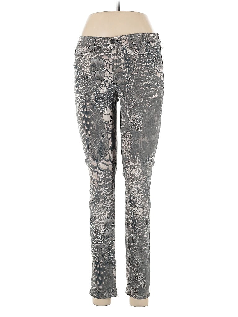 Rag & Bone/JEAN Animal Print Silver Jeggings Size 28 waist - photo 1