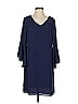 Laundry by Design 100% Polyester Solid Blue Cocktail Dress Size 4 - photo 1