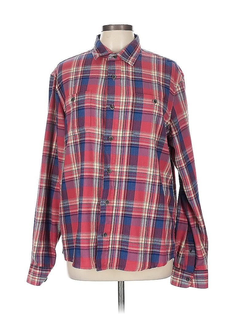 Pre-owned Tailor Vintage Long Sleeve Button Down Shirt In Red