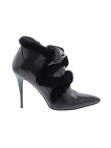 Roberto Cavalli Fur Accent Ankle Boot (view 1)