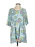 LOGO by Lori Goldstein Blue Casual Dress Size S - photo 1