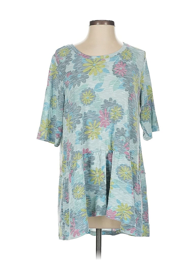 LOGO by Lori Goldstein Blue Casual Dress Size S - photo 1