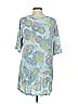 LOGO by Lori Goldstein Blue Casual Dress Size S - photo 2