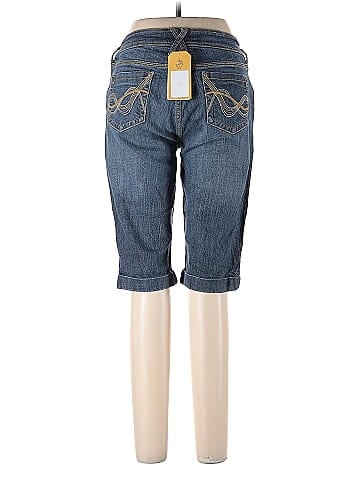 Vanilla Star Y2K Casual Blue Denim Knee Length Shorts (view 2)