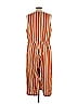 Premme 100% Tencel Stripes Orange Jumpsuit Size 1X Plus (1) - photo 2