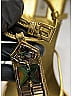 Prada Gold Satin Crystal Embellished Sandals Size EU 39 - photo 5