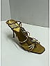 Prada Gold Satin Crystal Embellished Sandals Size EU 39 - photo 9