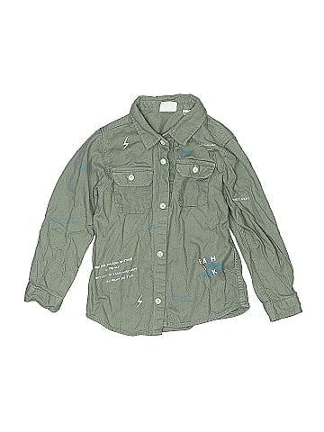 Zara Baby Long Sleeve Button-Down Shirt (view 1)