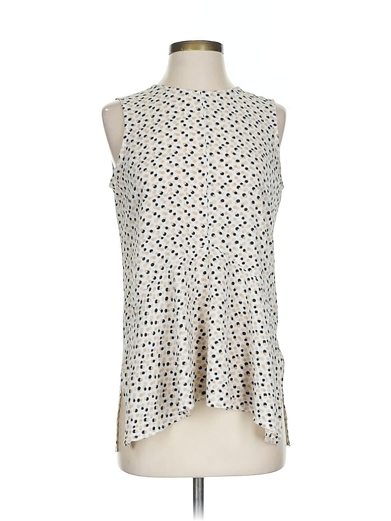 Pre-owned Vince Camuto Sleeveless Blouse In White