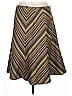 Akris Punto 100% Baumwolle Chevron-herringbone Brown Casual Skirt Size 8 - photo 1