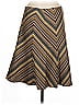 Akris Punto 100% Baumwolle Chevron-herringbone Brown Casual Skirt Size 8 - photo 2