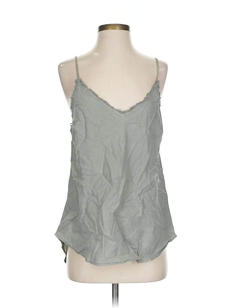 Pre-owned Bella Dahl Tank Top Gray Halter Neckline Tops