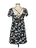 Lush Print Black Blue Casual Dress Size S - photo 2