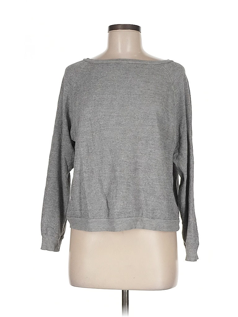 Nili Lotan Gray Pullover Sweater Size M - photo 1