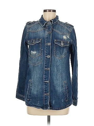 Vanilla Star Blue Denim Jacket with Distressed Style (view 1)