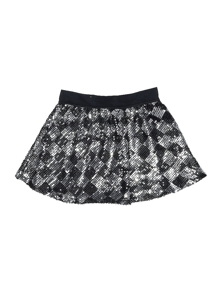 Pre-owned Justice Kids' Active Skirt In Silver