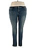 Soho JEANS NEW YORK & COMPANY Solid Blue Jeans Size 18 - photo 1