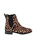 Rebecca Minkoff Animal Print Brown Ankle Boots Size 7 1/2 - photo 1