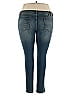 Soho JEANS NEW YORK & COMPANY Solid Blue Jeans Size 18 - photo 2
