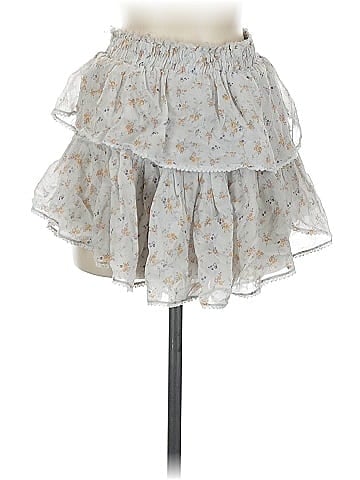 LoveShackFancy Silk Skirt (view 1)